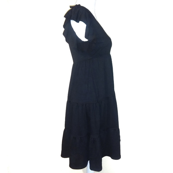 🆕️Max Studio Jersey Ruffle Sleeve Tiered Dress - Picture 6 of 10